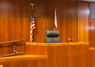 Judges bench in an American courtroom.
phtoo by Jason Doiy